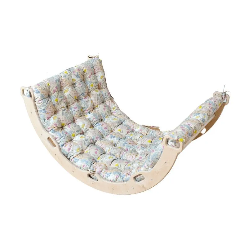 4 Pieces Climbing Set-Triangle, Arch Rocker, Pillow and Ramp
