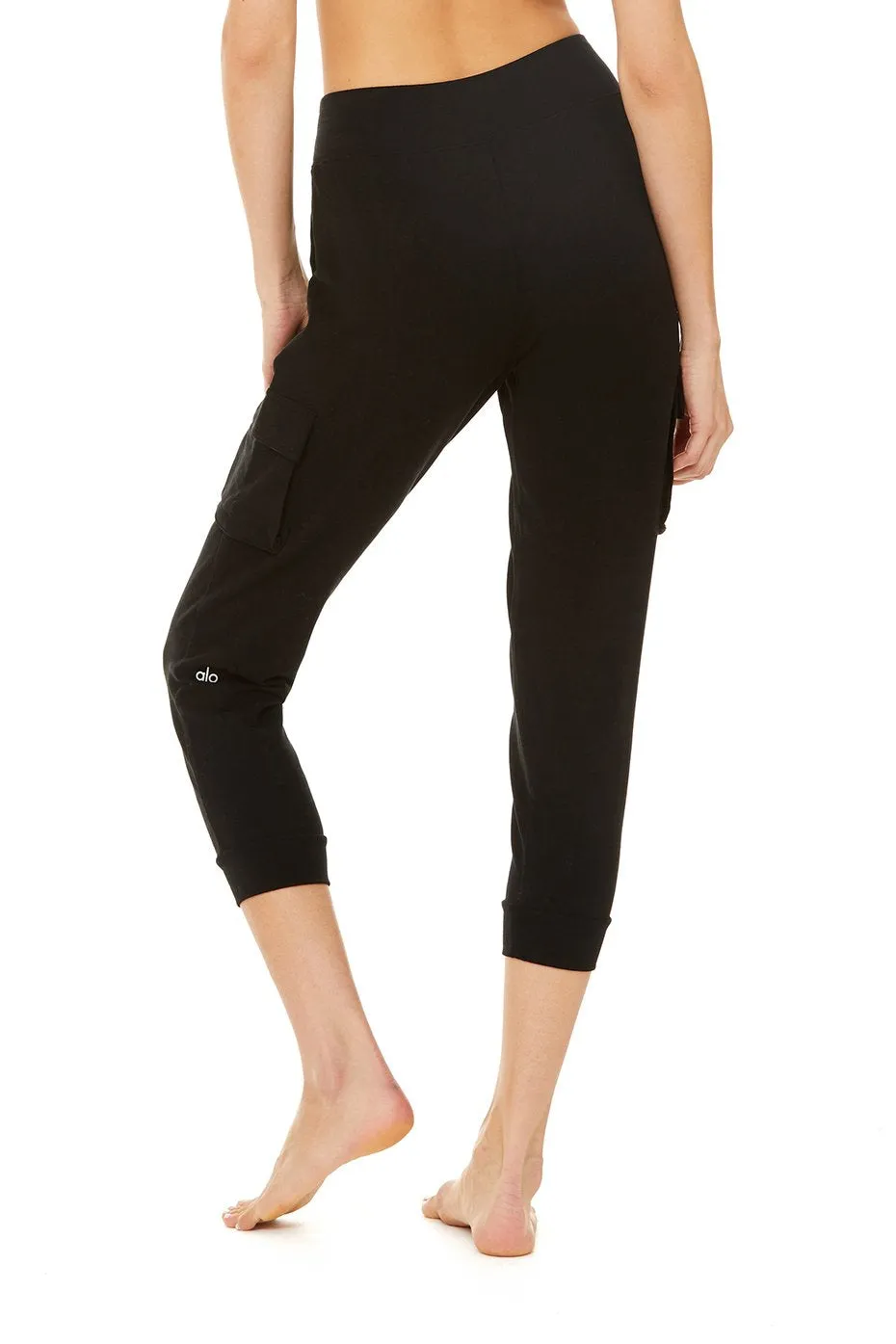 7/8 High-Waist Cargo Sweatpant