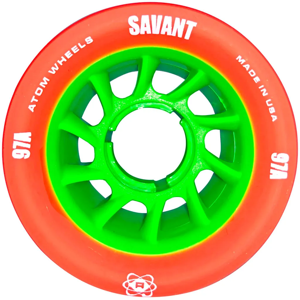 Atom Savant 62mm Quad Wheels - 4pack