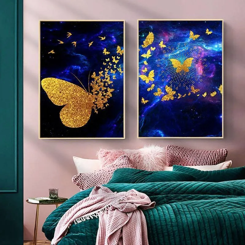 Dancing Butterfly Canvas Print (60x90 cm)