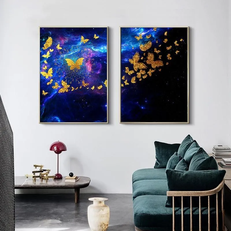 Dancing Butterfly Canvas Print (60x90 cm)