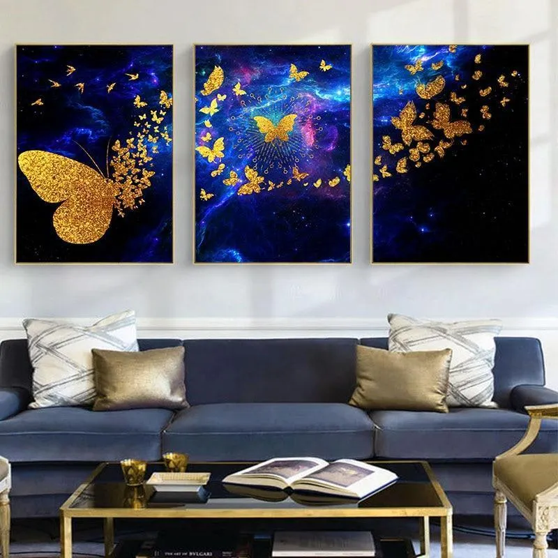 Dancing Butterfly Canvas Print (60x90 cm)