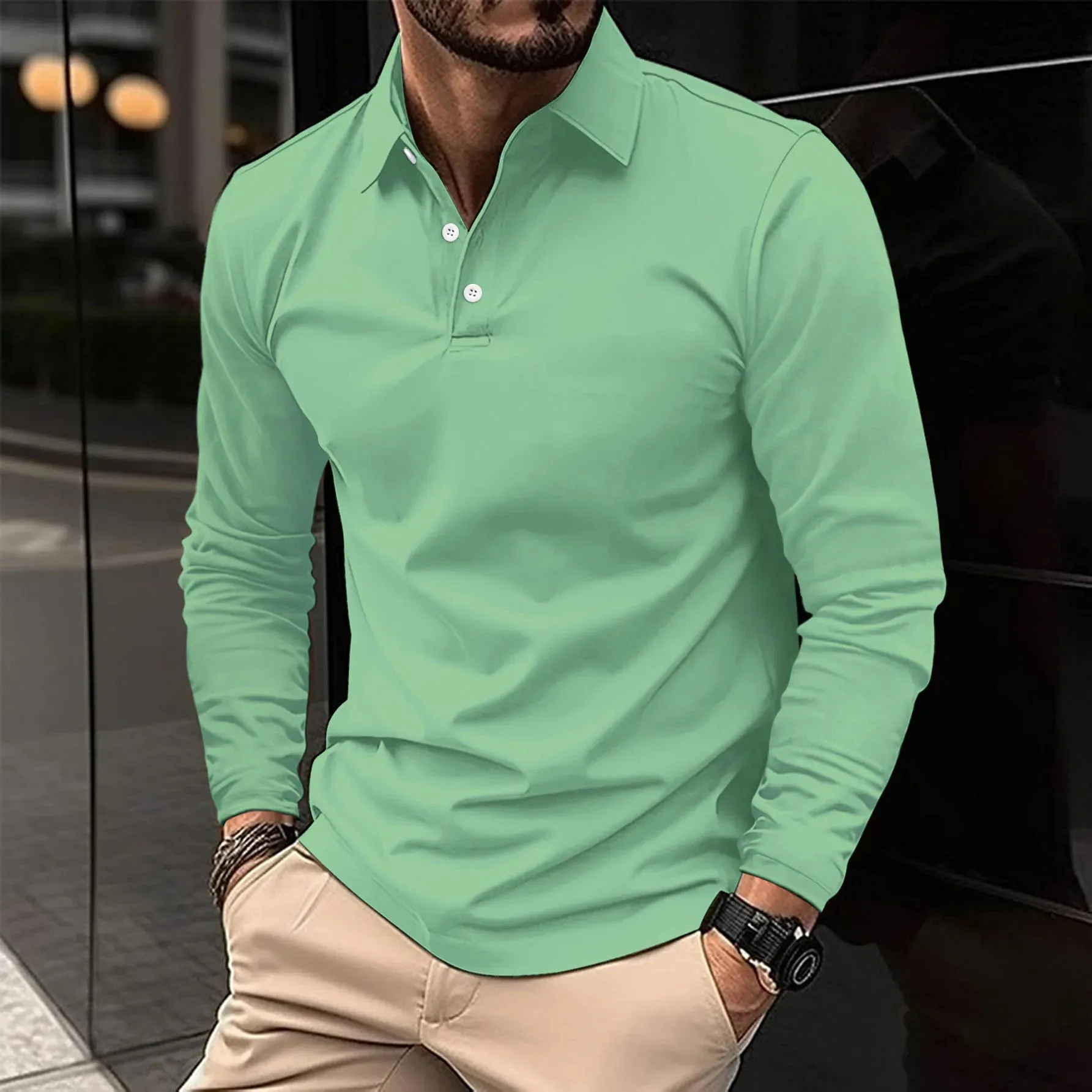 Eike Long Sleeve Polo Shirt