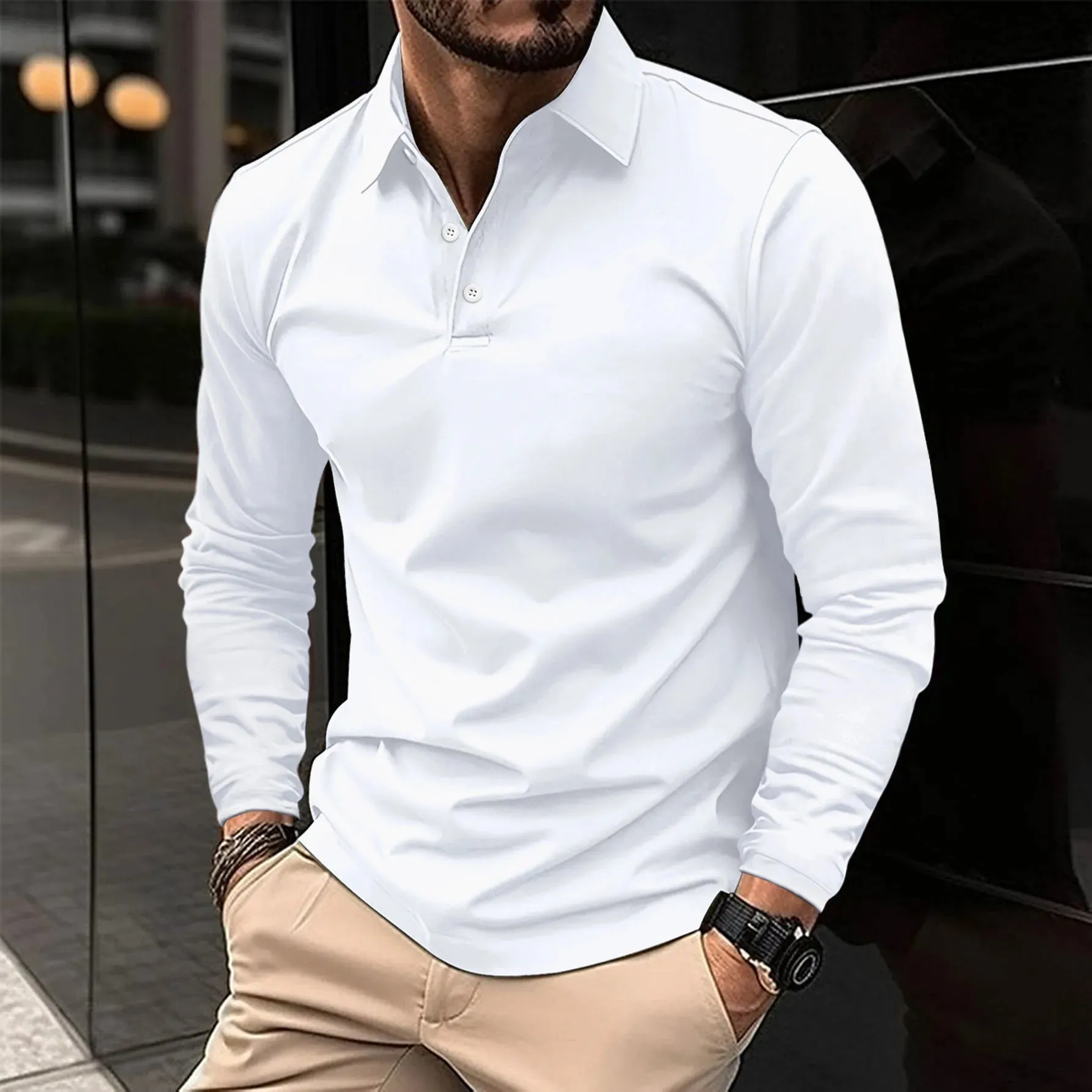 Eike Long Sleeve Polo Shirt