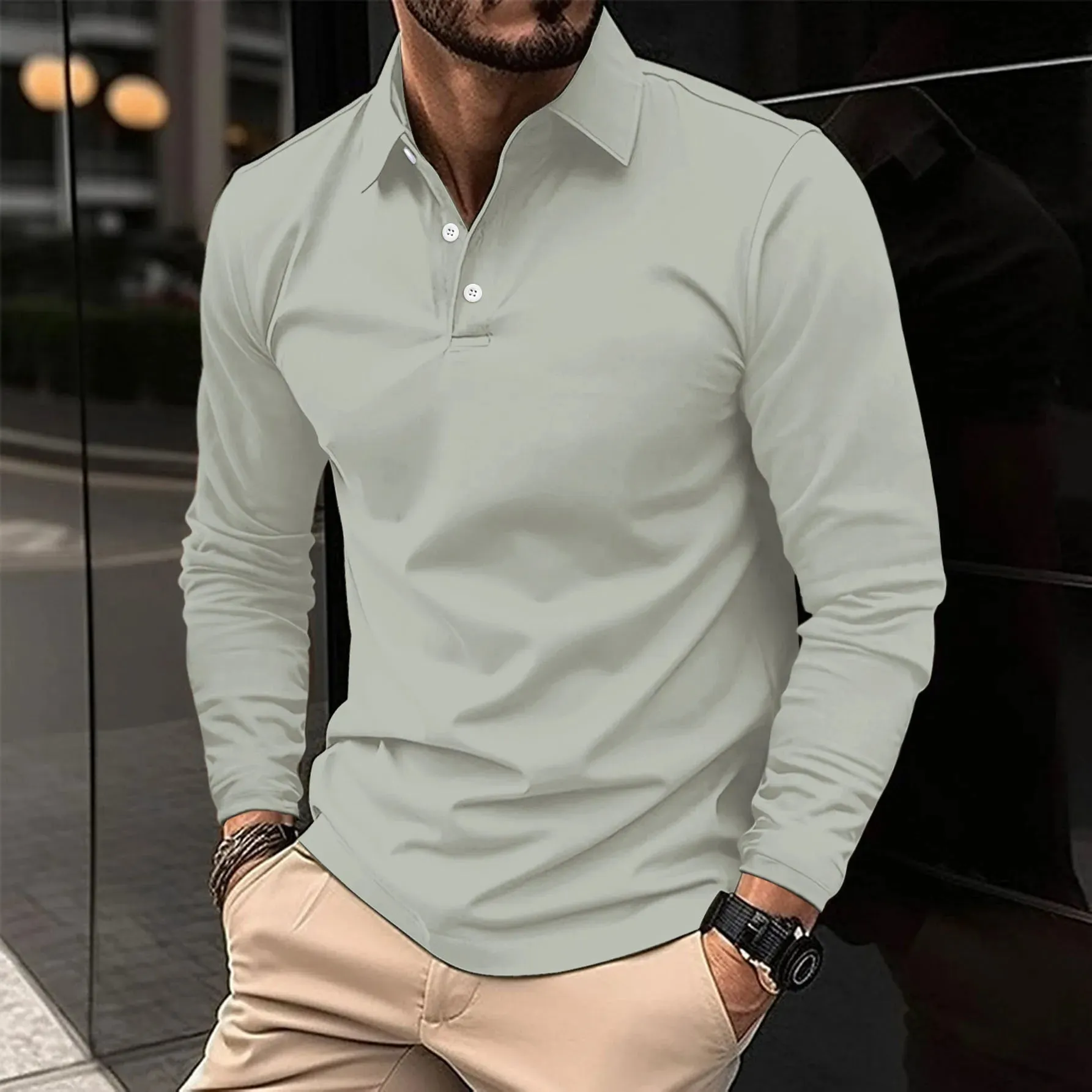 Eike Long Sleeve Polo Shirt