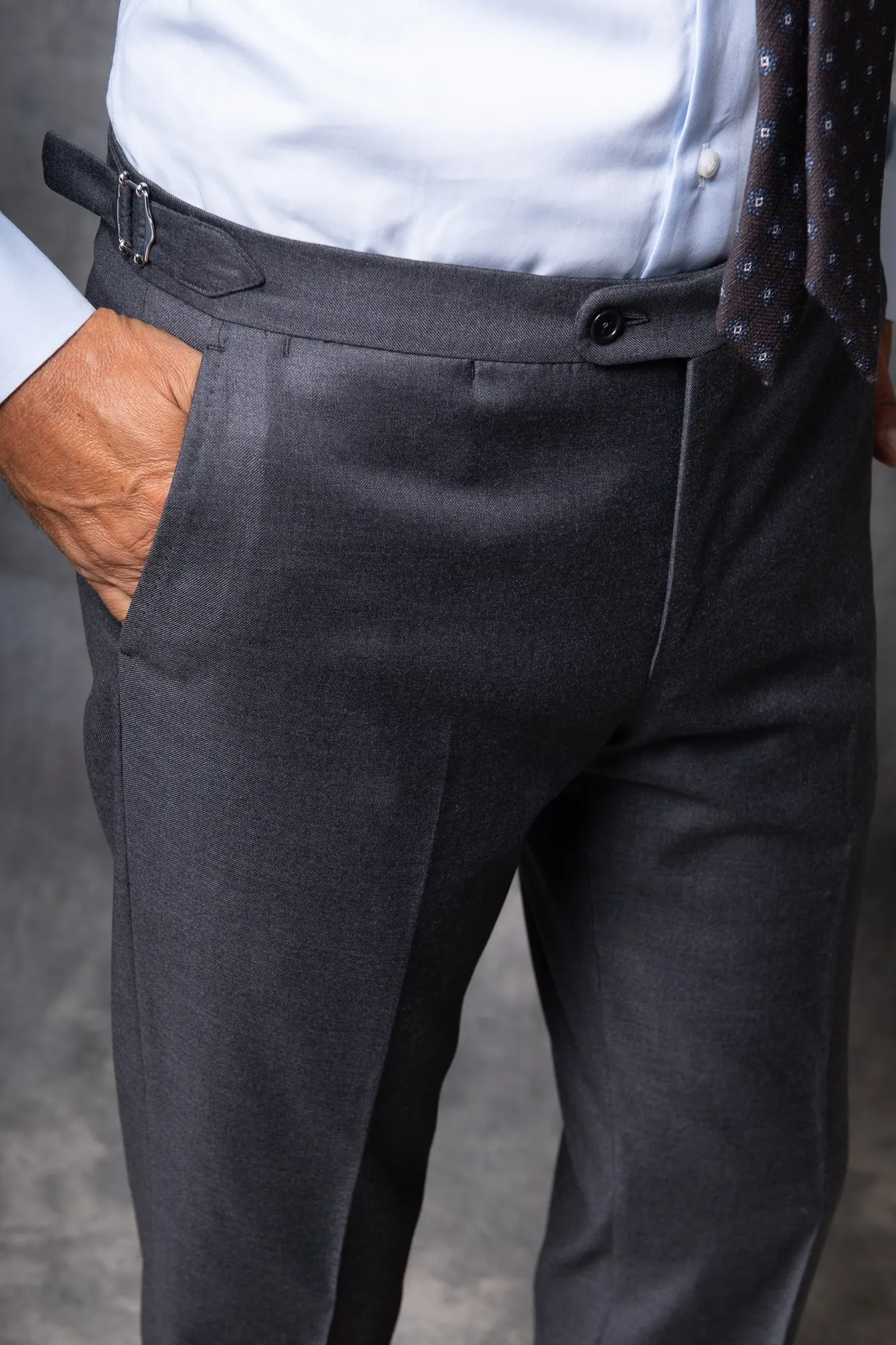 Grey full canvas suit - Made in Italy