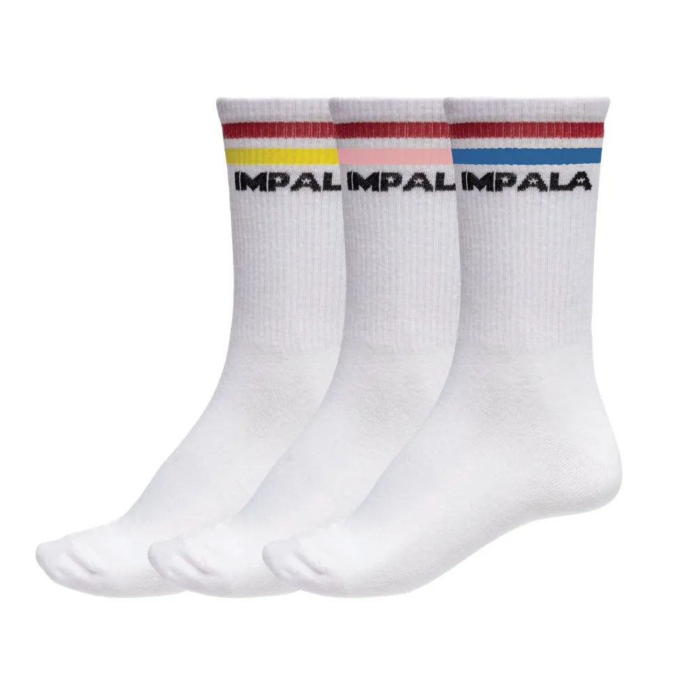 Impala Stripe Skate Socks 3 Pack