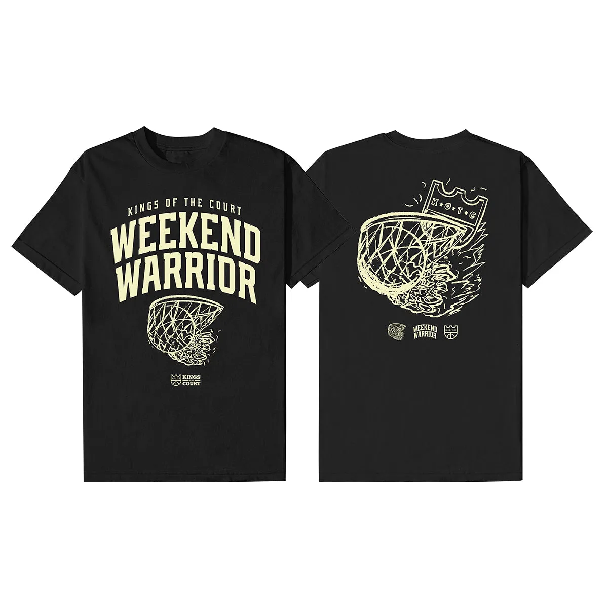Kings of the Court Built for Basketball Collection Statement Oversized T-Shirt For Men
