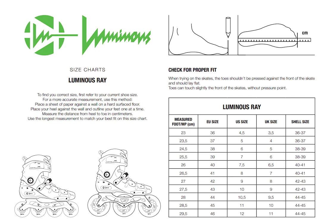 Luminous Skates Ray clear 110