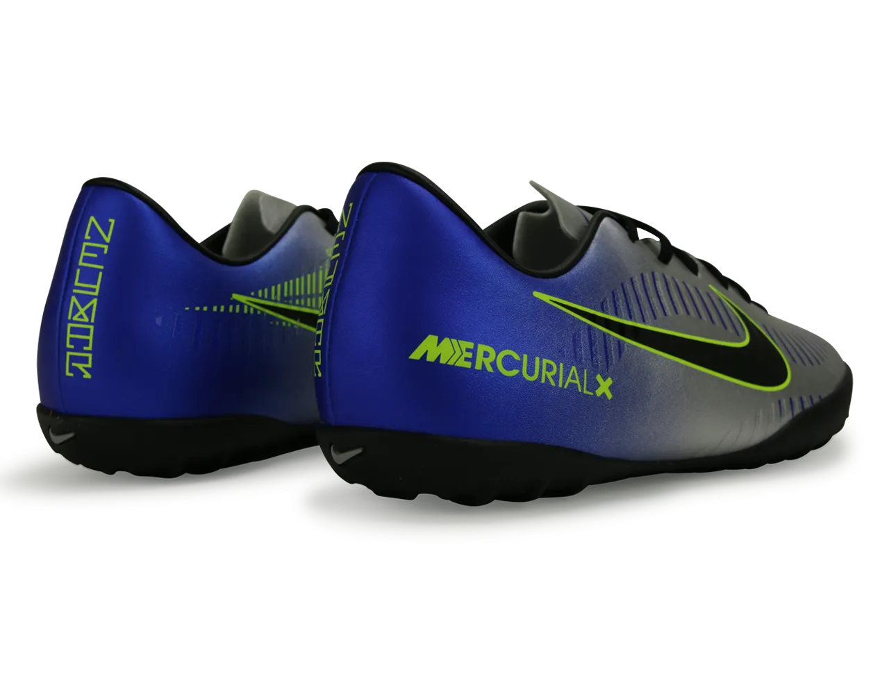 Nike Kids MercurialX Victory 6 Neymar Jr Turf Soccer Shoes Racer Blue/Black/Chrome/Volt