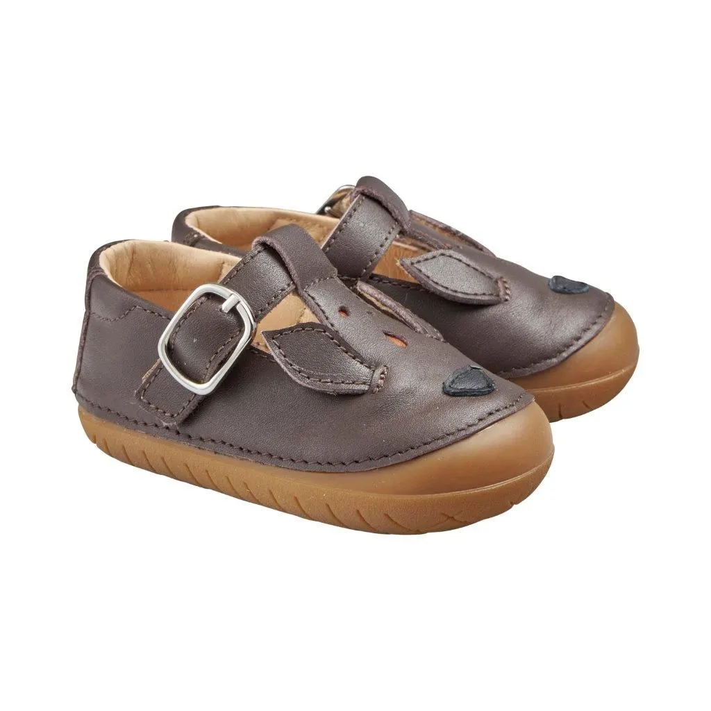 Old Soles Girl's Cutsie Deer Shoes - Brown