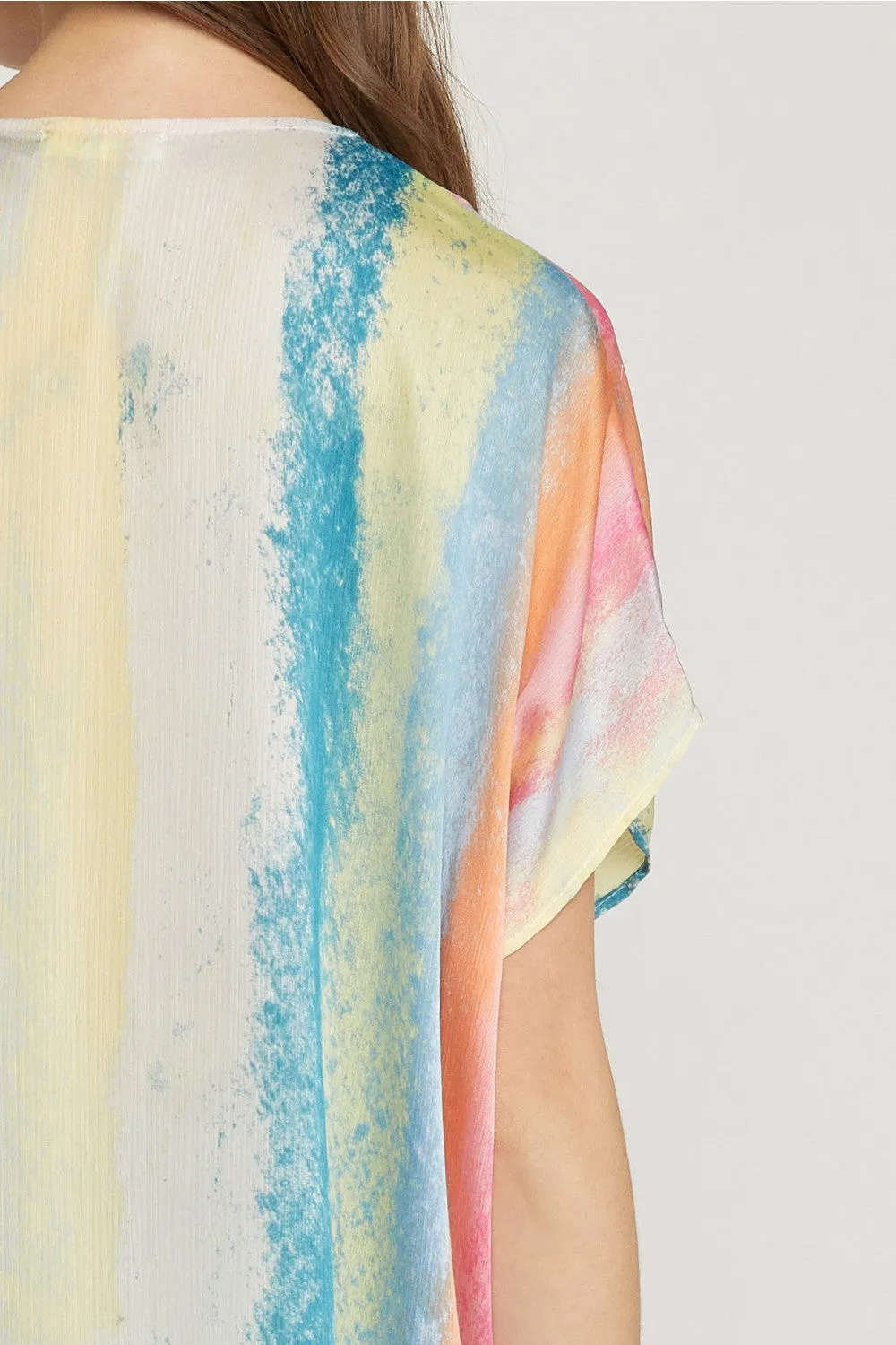 Rainbow Placket Top