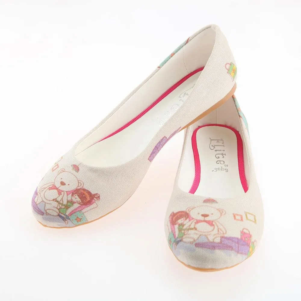 Teddy Bear Ballerinas Shoes 1102