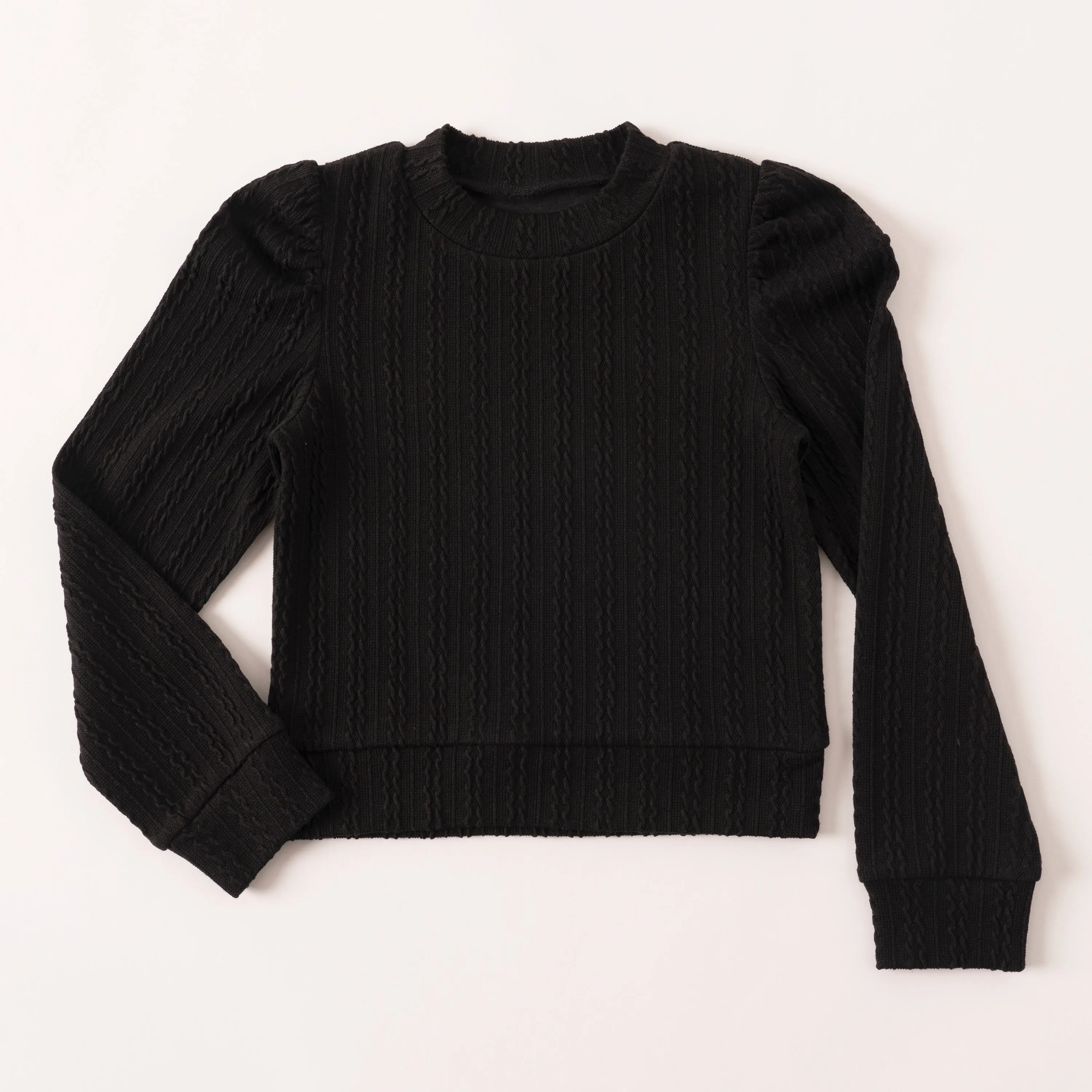 Textured Puff Sleeve Tee