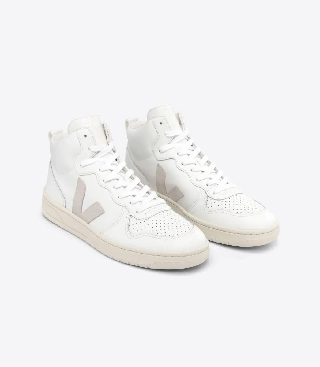 Veja V-15 Leather - White / Natural (MAN   WOMAN)