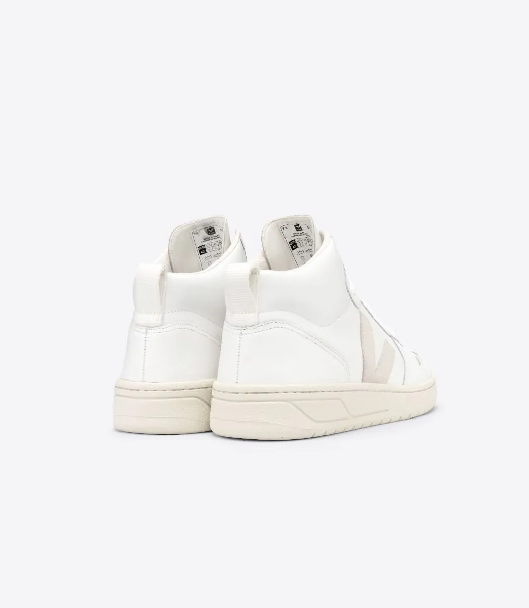 Veja V-15 Leather - White / Natural (MAN   WOMAN)