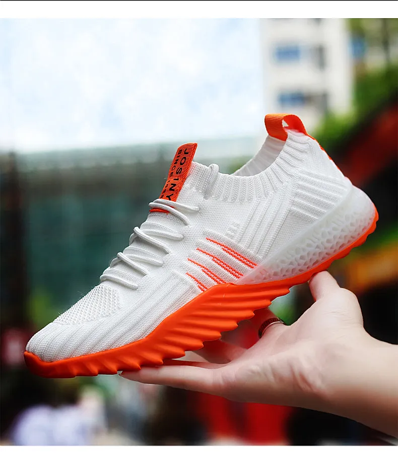 xiangtuibao Plus Size Summer Air Mesh Scarpe Donna Summer Women's Sports Shoes Men Running Sneakers for Women Basket De Sport White D-436