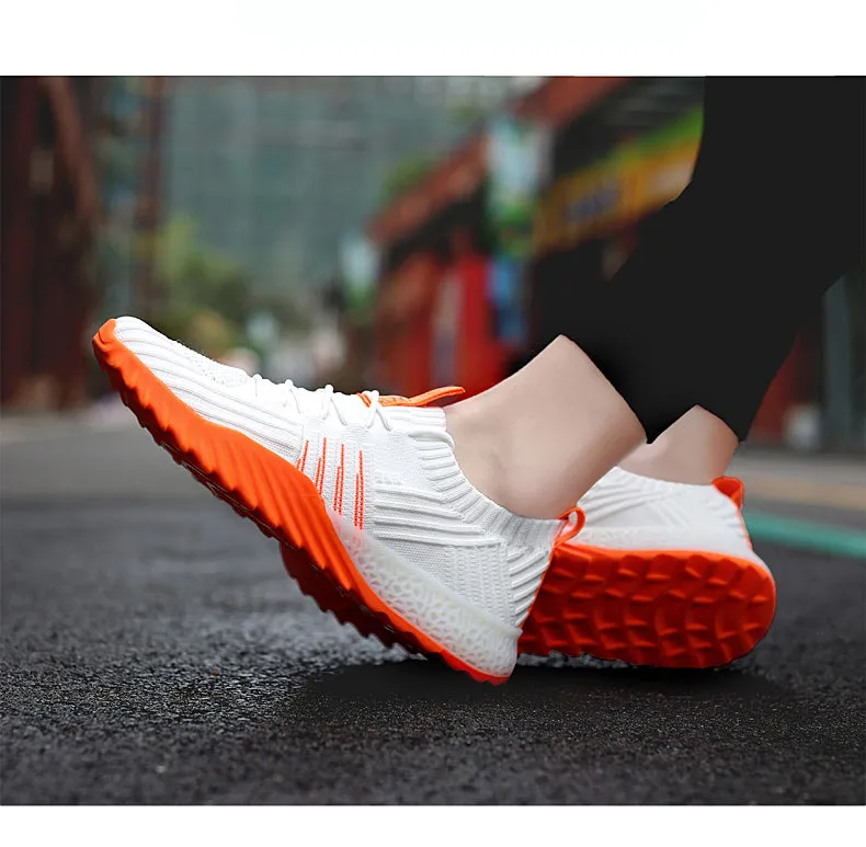 xiangtuibao Plus Size Summer Air Mesh Scarpe Donna Summer Women's Sports Shoes Men Running Sneakers for Women Basket De Sport White D-436